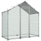 VEVOR Large Metal Chicken Coop, 2 x 1 x 2 m, Walk-in Chicken Run House με αδιάβροχο κάλυμμα & στιβαρό σκελετό, Spire Roof Poultry Cage Duck Stre for Rabbit Hen Goose Outdoor Backyard Farm Use