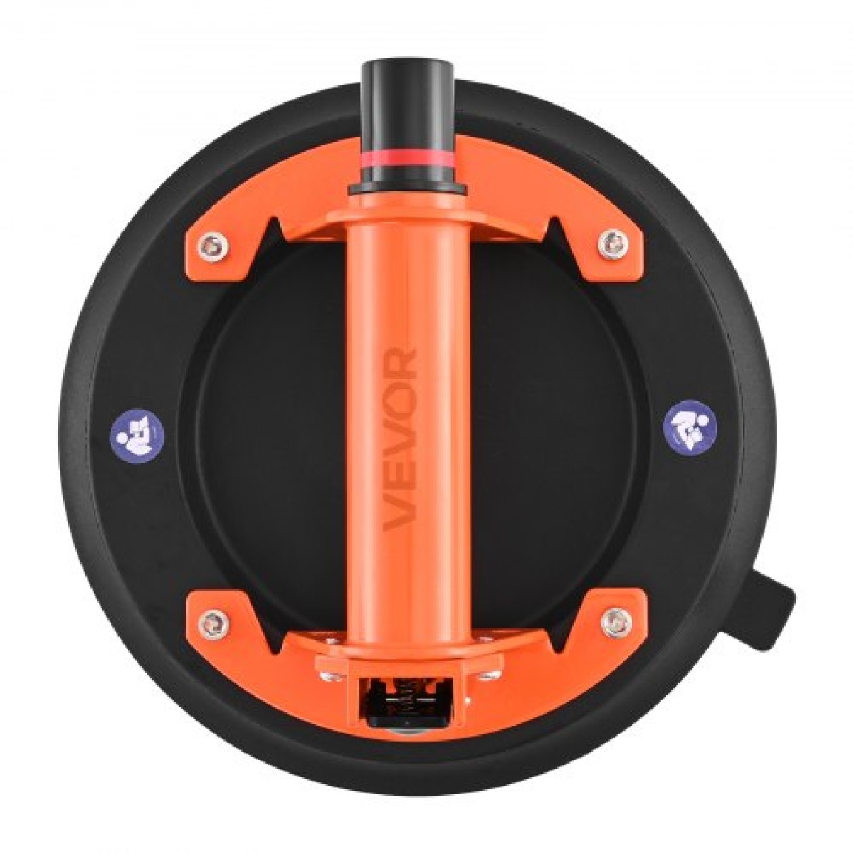 Βεντούζα VEVOR Vacuum, 203 mm Vacuum Glass Lifter με Μεταλλική Λαβή, Μέγιστη Ανυψωτική ικανότητα 195 kg Εργαλείο βεντούζας πλακιδίων με θήκη μεταφοράς για ανύψωση μεγάλων πλακιδίων, γρανίτη, γυψοσανίδα, παράθυρα (2-συσκευασία)