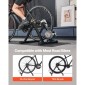 VEVOR Bike Trainer, 660,4-736,6 mm & 700C Wheels, Πτυσσόμενη βάση Fluid Bicycle Stationary Trainer για ιππασία σε εσωτερικό χώρο με σουβλάκι γρήγορης απελευθέρωσης & μπλοκ μπροστινού τροχού, ταιριάζει σε ποδήλατα δρόμου, μαύρο