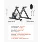 VEVOR Bike Trainer, 660,4-736,6 mm & 700C Wheels, Πτυσσόμενη βάση Fluid Bicycle Stationary Trainer για ιππασία σε εσωτερικό χώρο με σουβλάκι γρήγορης απελευθέρωσης & μπλοκ μπροστινού τροχού, ταιριάζει σε ποδήλατα δρόμου, μαύρο