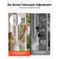VEVOR Dog Dog Door για Συρόμενη Γυάλινη Πόρτα, 2311-2439 mm Ρυθμιζόμενο Ύψος, Σκελετός από κράμα αλουμινίου με μεταλλικούς περιστρεφόμενους μεντεσέδες, Σχέδιο κλειδαριάς, 209,6 x 311,2 mm πτερύγιο, συρόμενη γυάλινη πόρτα για κατοικίδια για ενοικιαστές