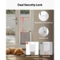 VEVOR Dog Dog Door για Συρόμενη Γυάλινη Πόρτα, 2311-2439 mm Ρυθμιζόμενο Ύψος, Σκελετός από κράμα αλουμινίου με μεταλλικούς περιστρεφόμενους μεντεσέδες, Σχέδιο κλειδαριάς, 209,6 x 311,2 mm πτερύγιο, συρόμενη γυάλινη πόρτα για κατοικίδια για ενοικιαστές