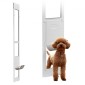 VEVOR Dog Dog Door για Συρόμενη Γυάλινη Πόρτα, 2311-2439 mm Ρυθμιζόμενο Ύψος, Σκελετός από κράμα αλουμινίου με μεταλλικούς περιστρεφόμενους μεντεσέδες, Σχέδιο κλειδαριάς, 209,6 x 311,2 mm πτερύγιο, συρόμενη γυάλινη πόρτα για κατοικίδια για ενοικιαστές