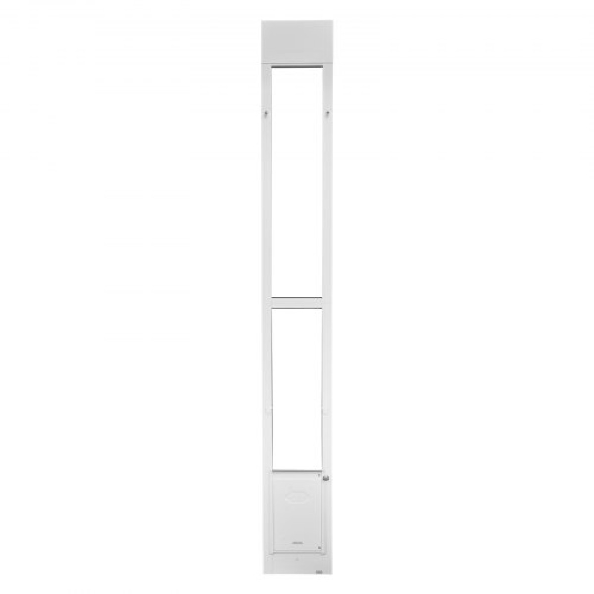 VEVOR Dog Dog Door για Συρόμενη Γυάλινη Πόρτα, 2311-2439 mm Ρυθμιζόμενο Ύψος, Σκελετός από κράμα αλουμινίου με μεταλλικούς περιστρεφόμενους μεντεσέδες, Σχέδιο κλειδαριάς, 209,6 x 311,2 mm πτερύγιο, συρόμενη γυάλινη πόρτα για κατοικίδια για ενοικιαστές