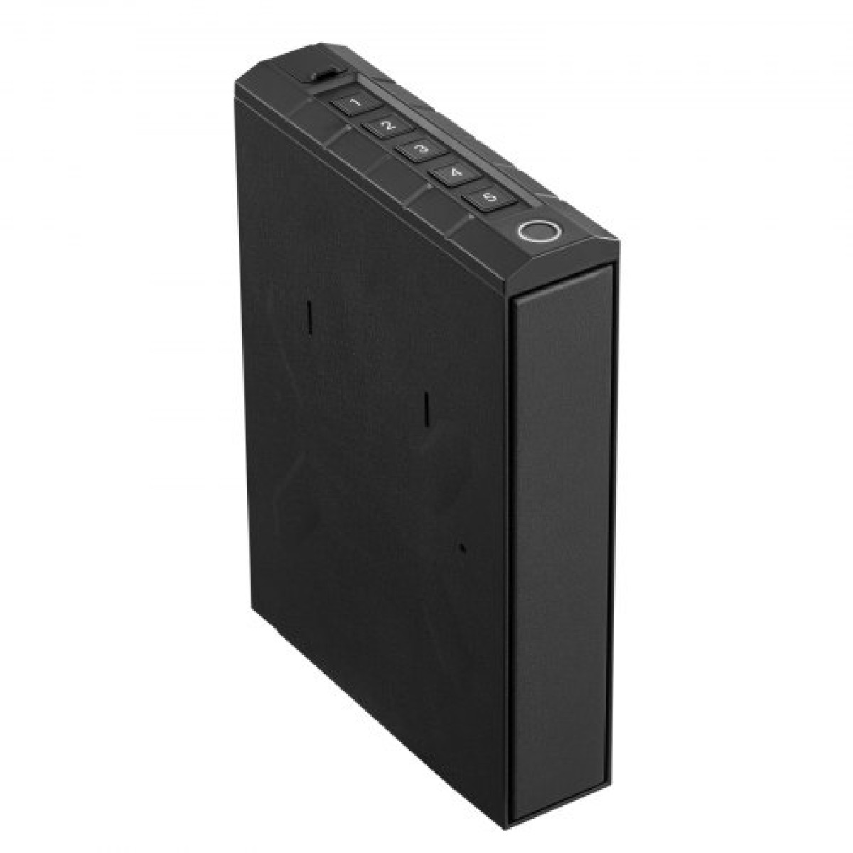 Χρηματοκιβώτιο VEVOR Gun Safe, Slider Handgun Gun χρηματοκιβώτιο με δακτυλικό αποτύπωμα/κωδικό πρόσβασης/κλειδί, θήκη πυροβόλων όπλων γρήγορης πρόσβασης 3 κατευθύνσεων με φωτισμό για 1 πιστόλι & γεμιστήρα, τοποθετημένο κουτί πιστολιού για κομοδίνο κομ