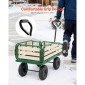 VEVOR Pull-Along Wagon για παιδιά, Βαγόνια νηπίων 101 cm με πτυσσόμενο ξύλινο πάνελ και λαβή, υποστηρίζει ελαστικά παντός εδάφους έως 250 kg, 25,4 cm, Δώρο γενεθλίων για παιδικό καρότσι για παιδική κηπουρική