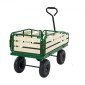 VEVOR Pull-Along Wagon για παιδιά, Βαγόνια νηπίων 101 cm με πτυσσόμενο ξύλινο πάνελ και λαβή, υποστηρίζει ελαστικά παντός εδάφους έως 250 kg, 25,4 cm, Δώρο γενεθλίων για παιδικό καρότσι για παιδική κηπουρική