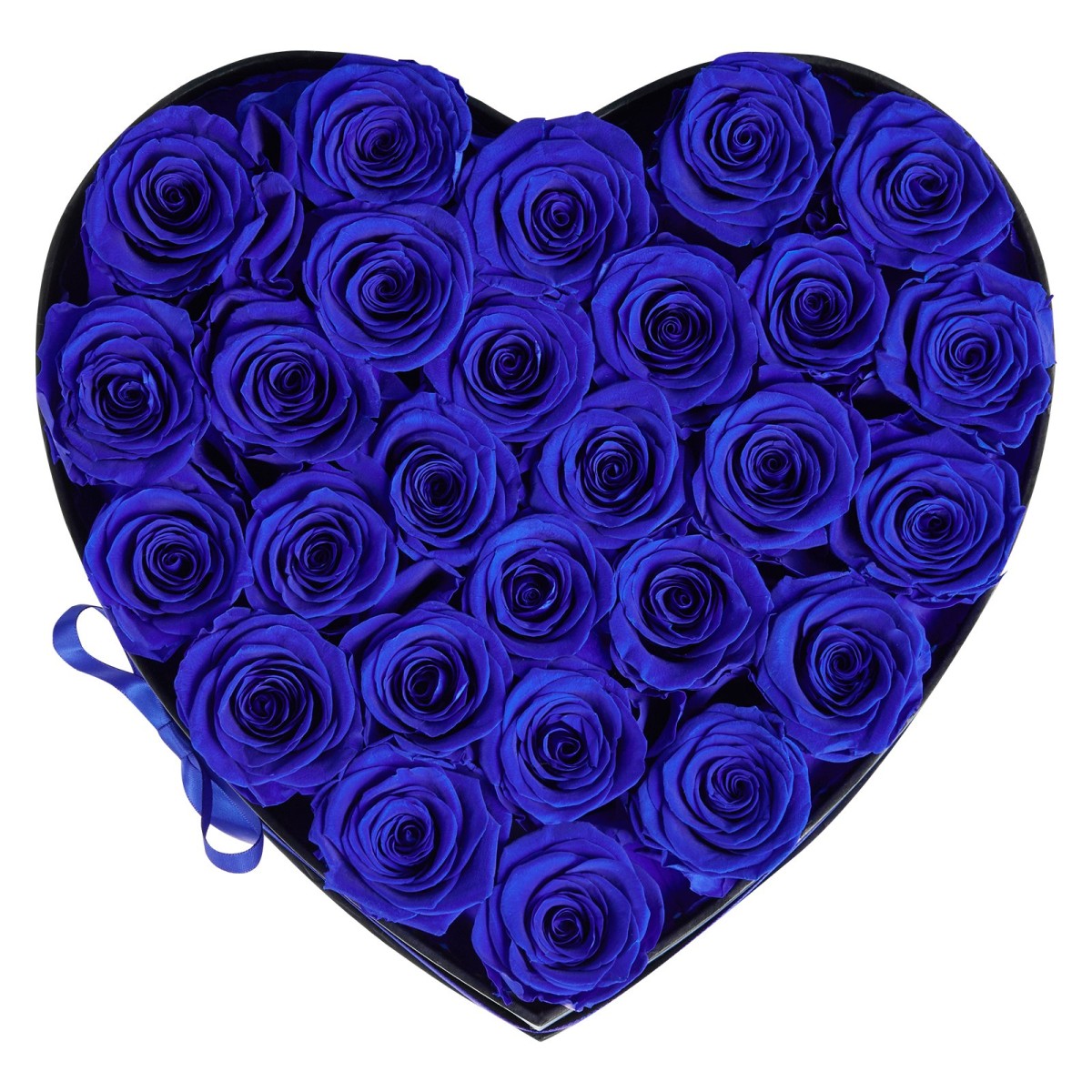 VEVOR Forever Flowers, 27 διατηρημένα τριαντάφυλλα σε κουτί σε σχήμα καρδιάς, Αιώνια λουλούδια Αθάνατη ανθοδέσμη Δώρο γενεθλίων για γυναίκες Μητέρες της γυναίκας της, επέτειος, ημέρα του Αγίου Βαλεντίνου, Χριστούγεννα, Βασιλικό Μπλε