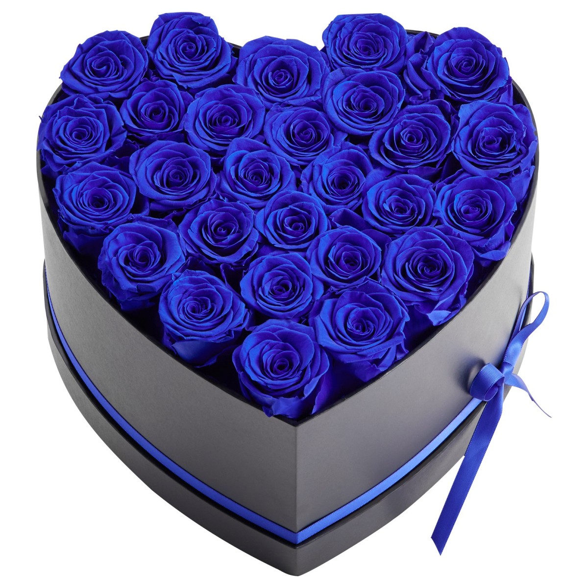 VEVOR Forever Flowers, 27 διατηρημένα τριαντάφυλλα σε κουτί σε σχήμα καρδιάς, Αιώνια λουλούδια Αθάνατη ανθοδέσμη Δώρο γενεθλίων για γυναίκες Μητέρες της γυναίκας της, επέτειος, ημέρα του Αγίου Βαλεντίνου, Χριστούγεννα, Βασιλικό Μπλε