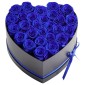 VEVOR Forever Flowers, 27 διατηρημένα τριαντάφυλλα σε κουτί σε σχήμα καρδιάς, Αιώνια λουλούδια Αθάνατη ανθοδέσμη Δώρο γενεθλίων για γυναίκες Μητέρες της γυναίκας της, επέτειος, ημέρα του Αγίου Βαλεντίνου, Χριστούγεννα, Βασιλικό Μπλε