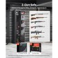 Θήκη τυφεκίου VEVOR Gun Safe, βαρέως τύπου χαλύβδινο ντουλάπι ψυχρής έλασης με ψηφιακό πληκτρολόγιο & κλειδί, μεγάλο μακρύ ντουλάπι όπλων με γεμιστήρα και φωτισμό LED, ρυθμιζόμενο για τουφέκια, πιστόλια, κυνηγετικό όπλο (Απαιτείται συναρμολόγηση)
