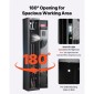 Θήκη τυφεκίου VEVOR Gun Safe, βαρέως τύπου χαλύβδινο ντουλάπι ψυχρής έλασης με ψηφιακό πληκτρολόγιο & κλειδί, μεγάλο μακρύ ντουλάπι όπλων με γεμιστήρα και φωτισμό LED, ρυθμιζόμενο για τουφέκια, πιστόλια, κυνηγετικό όπλο (Απαιτείται συναρμολόγηση)