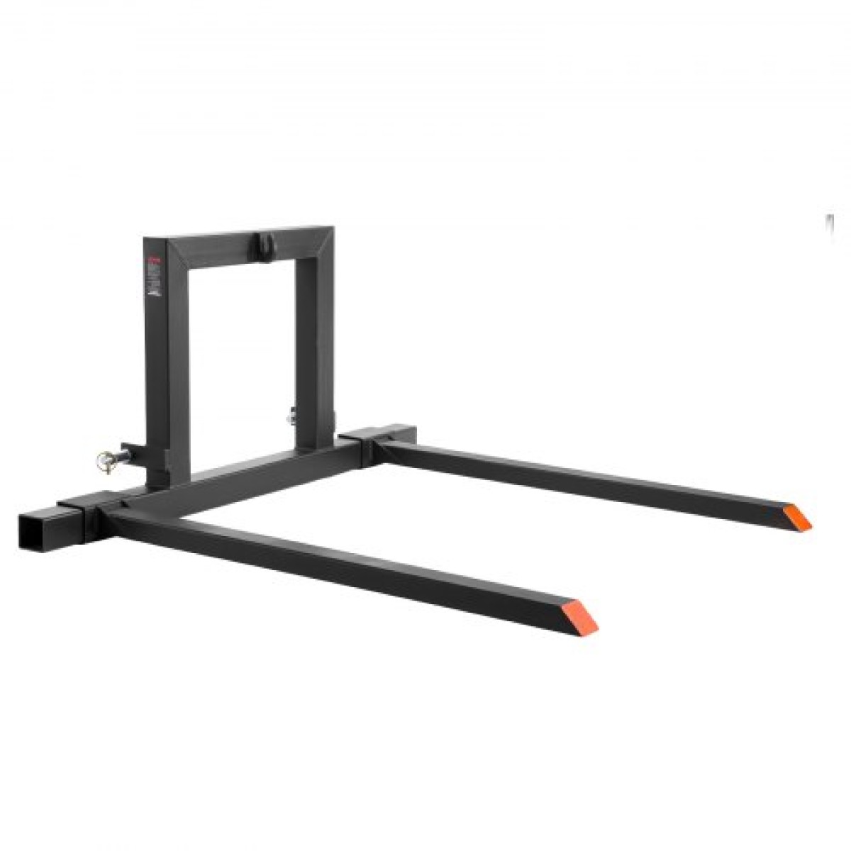 Πιρούνια παλετών VEVOR 3 Point Hitch, 680 kg Σφιγκτήρας σε πιρούνια παλέτας, 128 cm Συνολικό μήκος βαρέως τύπου πιρούνι τρακτέρ με 73,5-117 cm ρυθμιζόμενο πλάτος πιρουνιού, εξαρτήματα γρήγορης κοτσαδόρου για τρακτέρ Κατηγορίας 1
