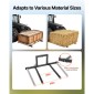 Πιρούνια παλετών VEVOR 3 Point Hitch, 680 kg Σφιγκτήρας σε πιρούνια παλέτας, 128 cm Συνολικό μήκος βαρέως τύπου πιρούνι τρακτέρ με 73,5-117 cm ρυθμιζόμενο πλάτος πιρουνιού, εξαρτήματα γρήγορης κοτσαδόρου για τρακτέρ Κατηγορίας 1