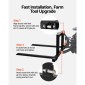 Πιρούνια παλετών VEVOR 3 Point Hitch, 680 kg Σφιγκτήρας σε πιρούνια παλέτας, 128 cm Συνολικό μήκος βαρέως τύπου πιρούνι τρακτέρ με 73,5-117 cm ρυθμιζόμενο πλάτος πιρουνιού, εξαρτήματα γρήγορης κοτσαδόρου για τρακτέρ Κατηγορίας 1