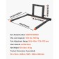 Πιρούνια παλετών VEVOR 3 Point Hitch, 680 kg Σφιγκτήρας σε πιρούνια παλέτας, 128 cm Συνολικό μήκος βαρέως τύπου πιρούνι τρακτέρ με 73,5-117 cm ρυθμιζόμενο πλάτος πιρουνιού, εξαρτήματα γρήγορης κοτσαδόρου για τρακτέρ Κατηγορίας 1