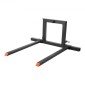 Πιρούνια παλετών VEVOR 3 Point Hitch, 680 kg Σφιγκτήρας σε πιρούνια παλέτας, 128 cm Συνολικό μήκος βαρέως τύπου πιρούνι τρακτέρ με 73,5-117 cm ρυθμιζόμενο πλάτος πιρουνιού, εξαρτήματα γρήγορης κοτσαδόρου για τρακτέρ Κατηγορίας 1