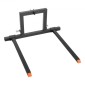 Πιρούνια παλετών VEVOR 3 Point Hitch, 680 kg Σφιγκτήρας σε πιρούνια παλέτας, 128 cm Συνολικό μήκος βαρέως τύπου πιρούνι τρακτέρ με 73,5-117 cm ρυθμιζόμενο πλάτος πιρουνιού, εξαρτήματα γρήγορης κοτσαδόρου για τρακτέρ Κατηγορίας 1