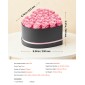 VEVOR Forever Flowers, 27 διατηρημένα τριαντάφυλλα σε κουτί σε σχήμα καρδιάς, Αιώνια λουλούδια Αθάνατη ανθοδέσμη Δώρο γενεθλίων για γυναίκες Μητέρες της γυναίκας της, Επέτειος, Ημέρα του Αγίου Βαλεντίνου, Χριστούγεννα, Ροζ