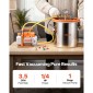 Θάλαμος κενού VEVOR 18,93 L με αντλία, 3,5 CFM 99 L/min, Μονοβάθμια αντλία κενού, κιτ θαλάμου απαέρωσης από ανοξείδωτο χάλυβα, καπάκι από σκληρυμένο γυαλί, σωλήνας 1,5 m, για σταθεροποίηση ρητίνης σιλικόνης απαερίωσης ξύλου