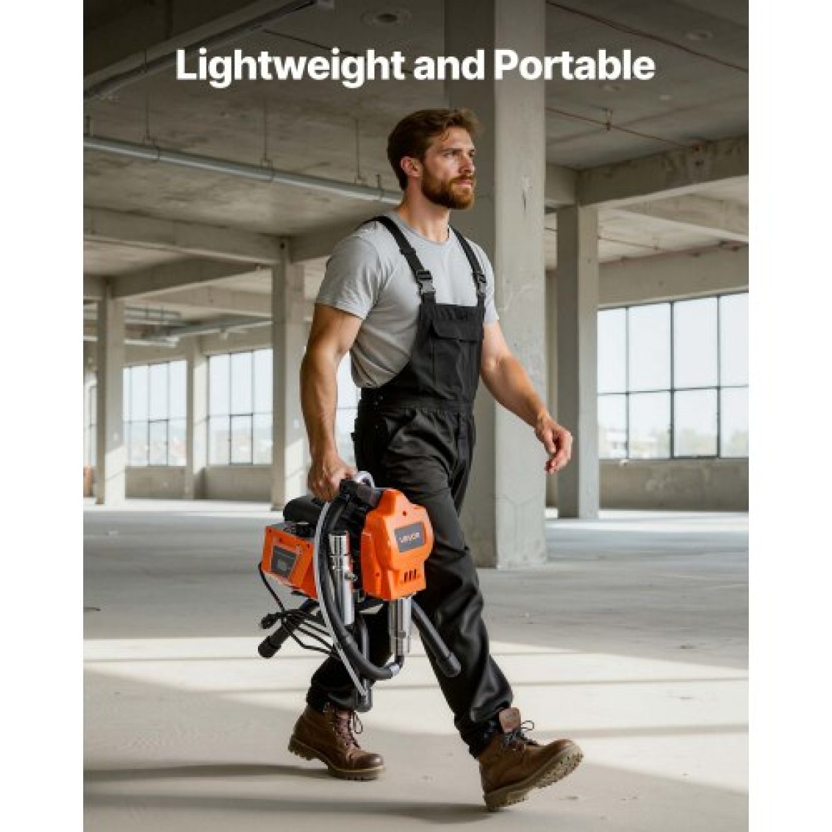 Ψεκαστήρας βαφής VEVOR Stand Airless, 1500W, 3300PSI Ψεκαστήρας χωρίς αέρα υψηλής πίεσης, Βούρτσα καθαρισμού, σωλήνας, ράβδος επέκτασης, ακροφύσια, Ηλεκτρική μηχανή ψεκασμού βαφής για μεγάλα διαμερίσματα, κτίρια εργοστασίων