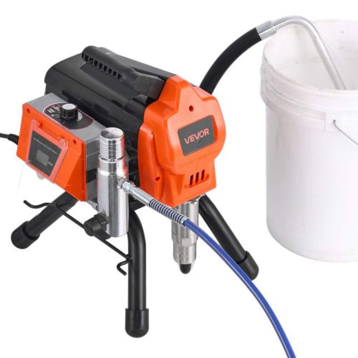 Ψεκαστήρας βαφής VEVOR Stand Airless, 1500W, 3300PSI Ψεκαστήρας χωρίς αέρα υψηλής πίεσης, Βούρτσα καθαρισμού, σωλήνας, ράβδος επέκτασης, ακροφύσια, Ηλεκτρική μηχανή ψεκασμού βαφής για μεγάλα διαμερίσματα, κτίρια εργοστασίων