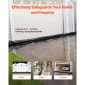 VEVOR Flood Barrier, 8 Pack, 480 x 435 mm Flood Bags Activated by Water, επαναχρησιμοποιήσιμο φράγμα απορρόφησης νερού, απόφραξη σακουλών άμμου χωρίς άμμο, σάκοι πρόληψης πλημμύρας για σπίτι, πόρτα, υπόγειο, γκαράζ