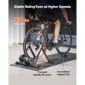 VEVOR Bike Trainer, Αντίσταση 6 Επιπέδων, Τροχοί 660,4-736,6 mm & 700C, Πτυσσόμενη μαγνητική σταθερή βάση ποδηλάτου για ιππασία άσκησης σε εσωτερικούς χώρους με σουβλάκι γρήγορης απελευθέρωσης & μπλοκ ανύψωσης μπροστινού τροχού, μαύρο