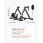 VEVOR Bike Trainer, Αντίσταση 6 Επιπέδων, Τροχοί 660,4-736,6 mm & 700C, Πτυσσόμενη μαγνητική σταθερή βάση ποδηλάτου για ιππασία άσκησης σε εσωτερικούς χώρους με σουβλάκι γρήγορης απελευθέρωσης & μπλοκ ανύψωσης μπροστινού τροχού, μαύρο