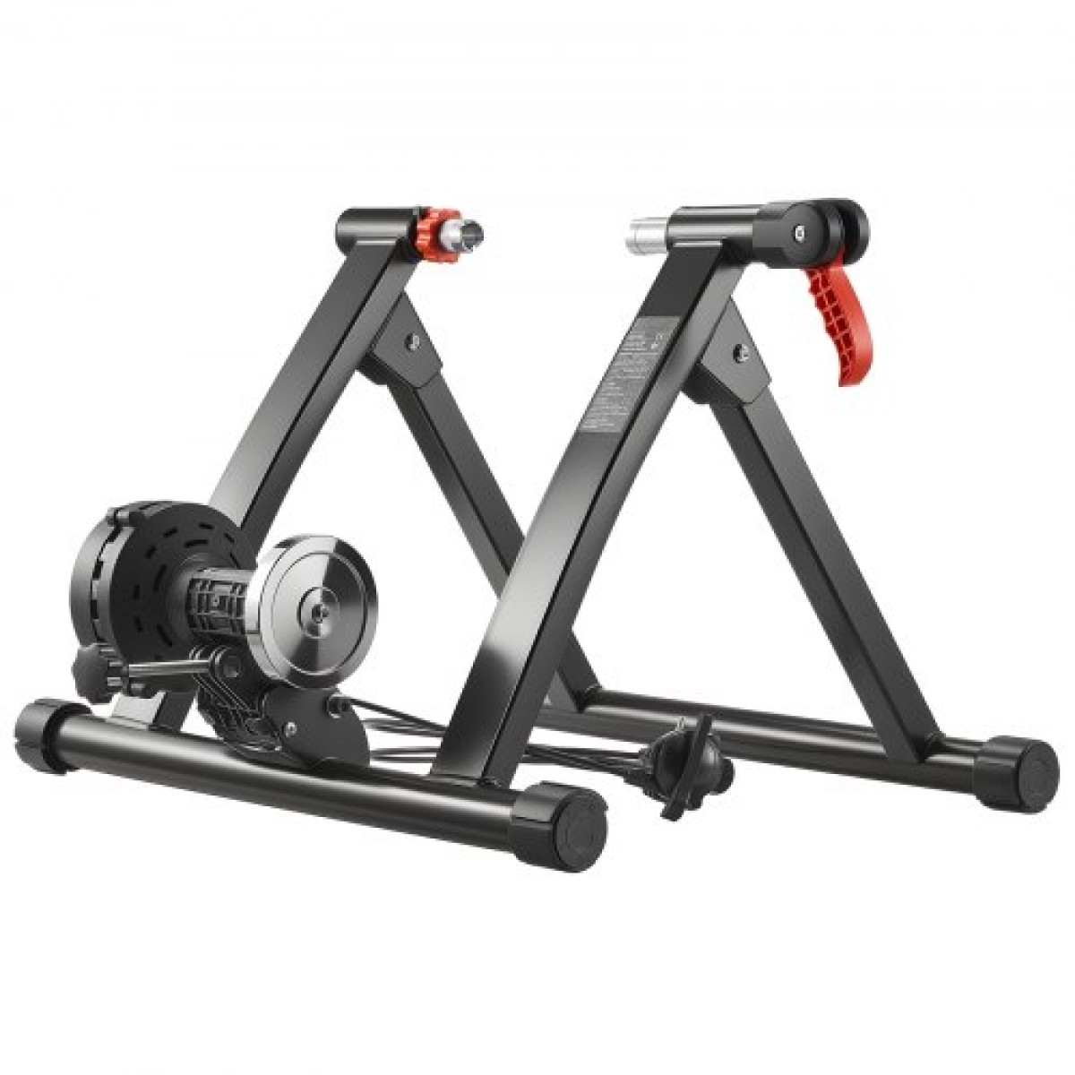 VEVOR Bike Trainer, Αντίσταση 6 Επιπέδων, Τροχοί 660,4-736,6 mm & 700C, Πτυσσόμενη μαγνητική σταθερή βάση ποδηλάτου για ιππασία άσκησης σε εσωτερικούς χώρους με σουβλάκι γρήγορης απελευθέρωσης & μπλοκ ανύψωσης μπροστινού τροχού, μαύρο