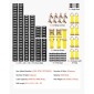 VEVOR E-Track Tie-Down Rail Kit, 8 Pack (1,5m+1,2m+0,6m+0,3m) E Track Rails, 36 τμχ Περιλαμβάνει 2 Ratchet Straps & 8 O-Rings & 8 Tie-Offs with D-Ring & 2 Single Endes for Vans & Filiters