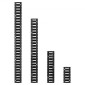 VEVOR E-Track Tie-Down Rail Kit, 8 Pack (1,5m+1,2m+0,6m+0,3m) E Track Rails, 36 τμχ Περιλαμβάνει 2 Ratchet Straps & 8 O-Rings & 8 Tie-Offs with D-Ring & 2 Single Endes for Vans & Filiters