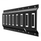 VEVOR E-Track Tie-Down Rail Kit, 4 Pack 0,4 m E Tracks Set, 21 τμχ Περιλαμβάνει 2 ιμάντες καστάνιας & 4 O-Rings & 4 Tie-Off με D-Ring & 2 μονές αυλακώσεις & 8 End Caps & 1 Bag, Fit for Garages Vans Trail