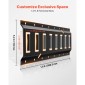 VEVOR E-Track Tie-Down Rail Kit, 4 Pack 0,4 m E Tracks Set, 21 τμχ Περιλαμβάνει 2 ιμάντες καστάνιας & 4 O-Rings & 4 Tie-Off με D-Ring & 2 μονές αυλακώσεις & 8 End Caps & 1 Bag, Fit for Garages Vans Trail