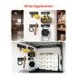 VEVOR E-Track Tie-Down Rail Kit, 4 Pack 0,4 m E Tracks Set, 21 τμχ Περιλαμβάνει 2 ιμάντες καστάνιας & 4 O-Rings & 4 Tie-Off με D-Ring & 2 μονές αυλακώσεις & 8 End Caps & 1 Bag, Fit for Garages Vans Trail