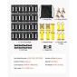 VEVOR E-Track Tie-Down Rail Kit, 4 Pack 0,4 m E Tracks Set, 21 τμχ Περιλαμβάνει 2 ιμάντες καστάνιας & 4 O-Rings & 4 Tie-Off με D-Ring & 2 μονές αυλακώσεις & 8 End Caps & 1 Bag, Fit for Garages Vans Trail