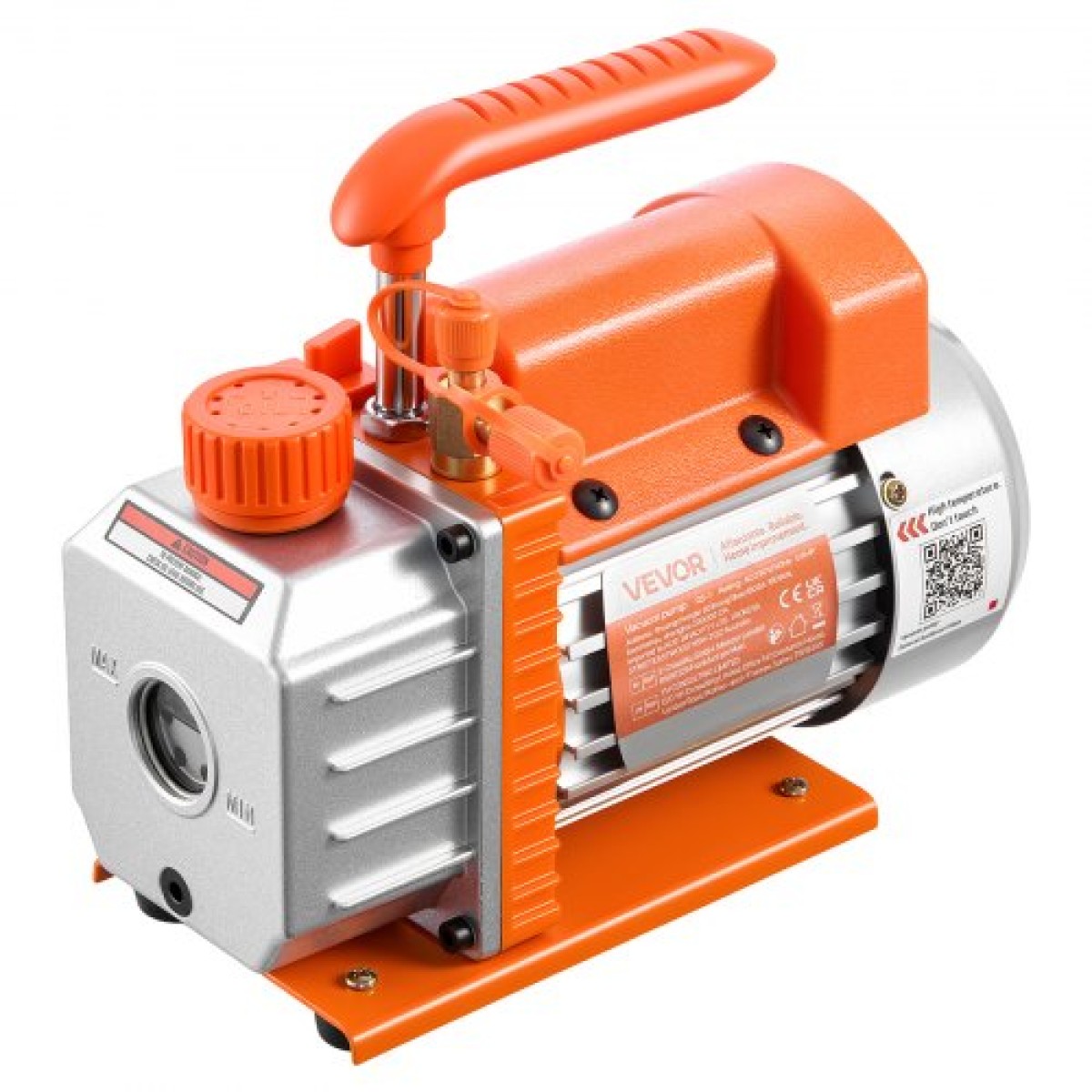 Αντλία κενού VEVOR, 3,5 CFM 99 L/min, Αντλία κενού εναλλασσόμενου ρεύματος με περιστροφικό πτερύγιο HVAC μονοβάθμιου, για συστήματα R134a R22 R410a, κινητήρας 4 πόλων, για συντήρηση κλιματιστικών αυτοκινήτων Απαέρωση ρητίνης, Περιλαμβάνεται λάδι