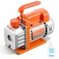 Αντλία κενού VEVOR, 3,5 CFM 99 L/min, Αντλία κενού εναλλασσόμενου ρεύματος με περιστροφικό πτερύγιο HVAC μονοβάθμιου, για συστήματα R134a R22 R410a, κινητήρας 4 πόλων, για συντήρηση κλιματιστικών αυτοκινήτων Απαέρωση ρητίνης, Περιλαμβάνεται λάδι