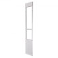 VEVOR Dog Dog Poor for Sliding Glass Door, 2311-2439 mm Ρυθμιζόμενο Ύψος, Σκελετός από κράμα αλουμινίου με μεταλλικούς περιστρεφόμενους μεντεσέδες, Σχέδιο ασφαλούς κλειδαριάς, 346 x 600 mm πτερύγιο, συρόμενη γυάλινη πόρτα για κατοικίδια για ενοικιαστές