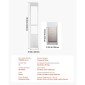 VEVOR Dog Dog Poor for Sliding Glass Door, 2311-2439 mm Ρυθμιζόμενο Ύψος, Σκελετός από κράμα αλουμινίου με μεταλλικούς περιστρεφόμενους μεντεσέδες, Σχέδιο ασφαλούς κλειδαριάς, 346 x 600 mm πτερύγιο, συρόμενη γυάλινη πόρτα για κατοικίδια για ενοικιαστές