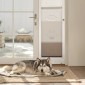 VEVOR Dog Dog Poor for Sliding Glass Door, 2311-2439 mm Ρυθμιζόμενο Ύψος, Σκελετός από κράμα αλουμινίου με μεταλλικούς περιστρεφόμενους μεντεσέδες, Σχέδιο ασφαλούς κλειδαριάς, 346 x 600 mm πτερύγιο, συρόμενη γυάλινη πόρτα για κατοικίδια για ενοικιαστές