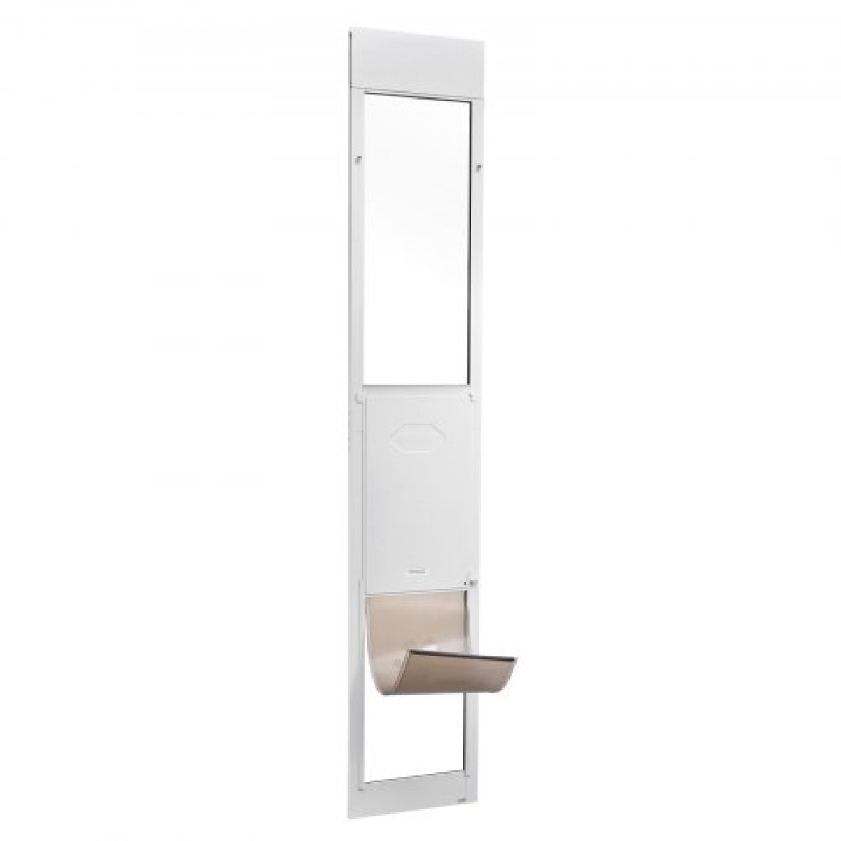 VEVOR Dog Dog Poor for Sliding Glass Door, 2311-2439 mm Ρυθμιζόμενο Ύψος, Σκελετός από κράμα αλουμινίου με μεταλλικούς περιστρεφόμενους μεντεσέδες, Σχέδιο ασφαλούς κλειδαριάς, 346 x 600 mm πτερύγιο, συρόμενη γυάλινη πόρτα για κατοικίδια για ενοικιαστές