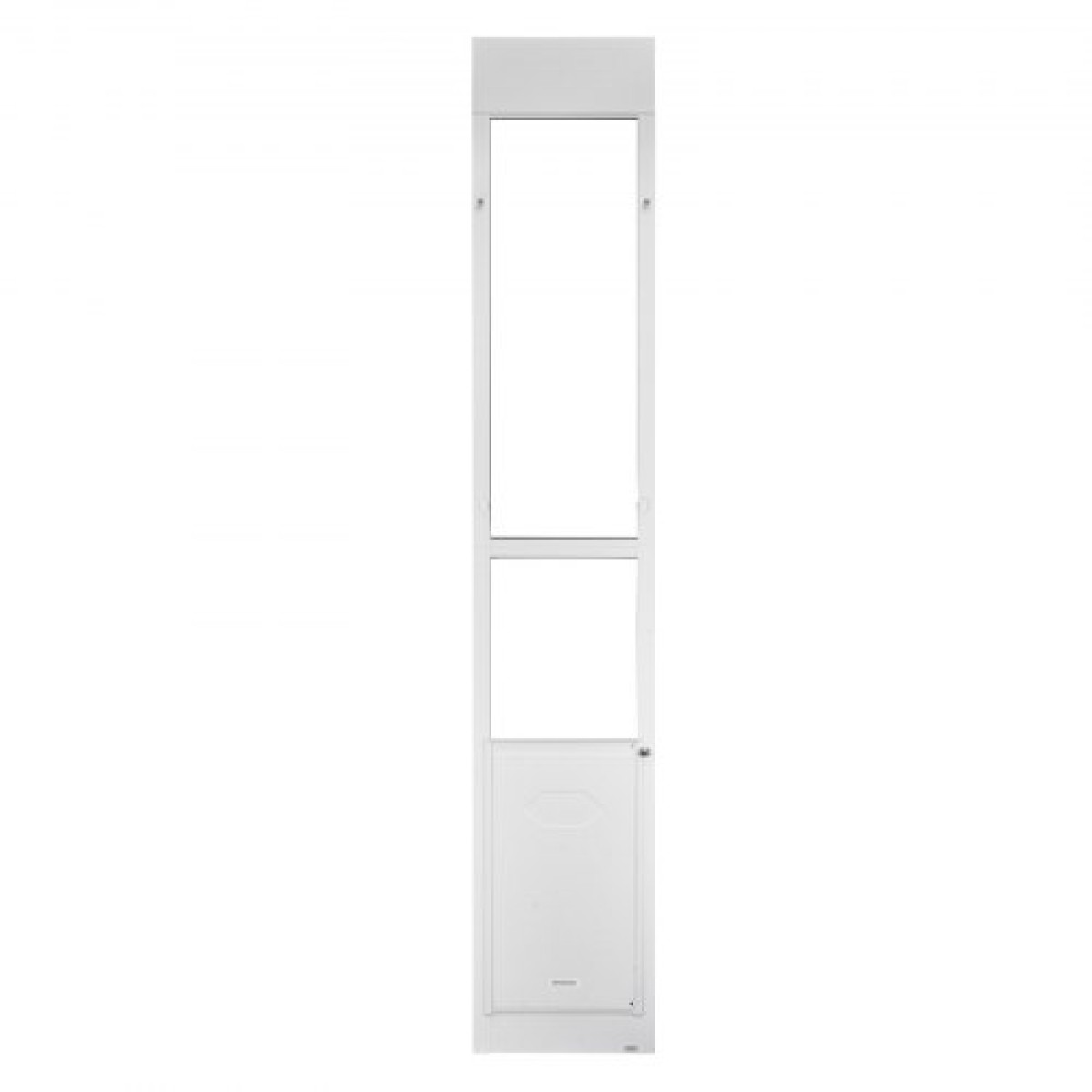 VEVOR Dog Dog Poor for Sliding Glass Door, 2311-2439 mm Ρυθμιζόμενο Ύψος, Σκελετός από κράμα αλουμινίου με μεταλλικούς περιστρεφόμενους μεντεσέδες, Σχέδιο ασφαλούς κλειδαριάς, 346 x 600 mm πτερύγιο, συρόμενη γυάλινη πόρτα για κατοικίδια για ενοικιαστές