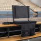 Κάθισμα VEVOR Stadium, Πτυσσόμενο κάθισμα Bleacher με υποστήριξη πλάτης και παχύ μαξιλάρι, Επενδυμένα καθίσματα Stadium για Bleacher Περιλαμβάνει λουράκι ώμου, γάντζους, ποτηροθήκη και πλαϊνή τσέπη, μαύρη καρέκλα λευκαντή