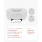 VEVOR 30,5m Mini Split Line Set, OD AC Copper Tubing Pipe, 3/8 White PE Thickened Insolated Coil with Flared Nuts, Strapping Tapes, for Mini Split Air Conditioner HVAC or Heat Pump System
