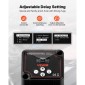 VEVOR Dual Battery Isolator Kit, 12V 140 Amp 13,3 mm² (6 AWG), χειροκίνητο και αυτόματο VSR Voltage Sensitive Relay με βολτόμετρο, οθόνη LCD, Smart Battery Isolator, Συμβατό με μπαταρίες λιθίου, για UTV, ATV