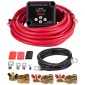 VEVOR Dual Battery Isolator Kit, 12V 140 Amp 13,3 mm² (6 AWG), χειροκίνητο και αυτόματο VSR Voltage Sensitive Relay με βολτόμετρο, οθόνη LCD, Smart Battery Isolator, Συμβατό με μπαταρίες λιθίου, για UTV, ATV