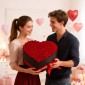 VEVOR Forever Flowers, 100 διατηρημένα τριαντάφυλλα σε κουτί σε σχήμα καρδιάς, Αιώνια λουλούδια Αθάνατη ανθοδέσμη Δώρο γενεθλίων για γυναίκες Μητέρες της γυναίκας της, Επέτειος, Ημέρα του Αγίου Βαλεντίνου, Χριστούγεννα, Κόκκινο