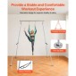 Πλαίσιο VEVOR Yoga Stand, Max 140,6 kg Load Swing Stand, Τριγωνική δομή Pull Up Stand, Εναέριες μεταξωτές βάσεις με ρυθμιζόμενο ύψος & πόδια πλαισίου αλουμινίου, μπάρα κορυφής από ανοξείδωτο χάλυβα