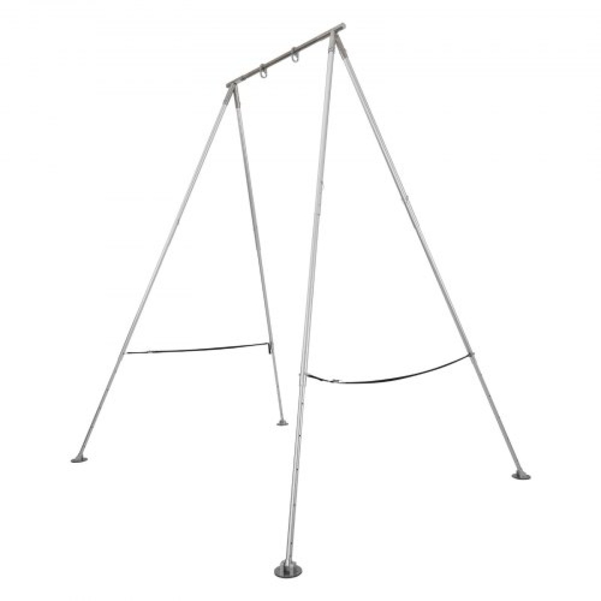 Πλαίσιο VEVOR Yoga Stand, Max 140,6 kg Load Swing Stand, Τριγωνική δομή Pull Up Stand, Εναέριες μεταξωτές βάσεις με ρυθμιζόμενο ύψος & πόδια πλαισίου αλουμινίου, μπάρα κορυφής από ανοξείδωτο χάλυβα